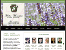 Tablet Screenshot of hoenstinefuneralhome.com